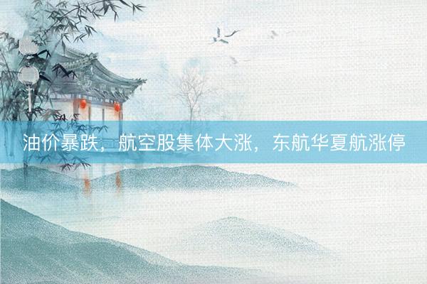 油价暴跌，航空股集体大涨，东航华夏航涨停