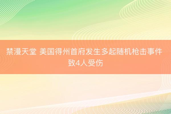 禁漫天堂 美国得州首府发生多起随机枪击事件 致4人受伤