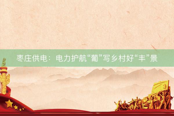枣庄供电：电力护航“葡”写乡村好“丰”景