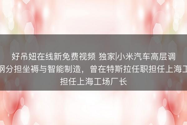 好吊妞在线新免费视频 独家|小米汽车高层调遣：宋钢分担坐褥与智能制造，曾在特斯拉任职担任上海工场厂长