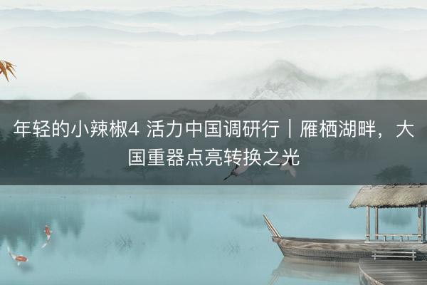 年轻的小辣椒4 活力中国调研行｜雁栖湖畔，大国重器点亮转换之光